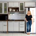 Ver imagem 3 de Balcão de Cozinha com Tampo 3 Portas 2 Gavetas 120 cm Áustria Valdemóveis