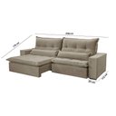 Ver imagem 2 de Sofá Grecia Veludo 02 Módulos de 90cm B25cm Meu Sofá Online B002 Veludo Capuccino