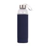 Garrafa De Vidro Com Infusor Para Chá 550ml Com Capa Tendmix Azul escuro - 9