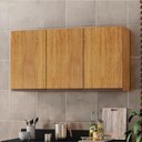 Ver imagem 6 de Armario Aereo 3 Portas 118 cm Suecia Cedro Rudk