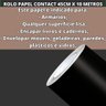 Rolo Papel Adesivo Liso Preto Fosco Contact Lavável - 2