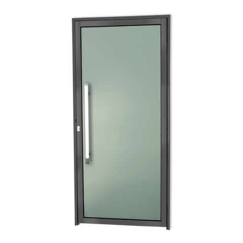 Porta Alumínio Murano c/Puxador e.Cinza 90 Brimak