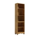 Ver imagem 3 de Armário Multiuso Lilo 4 Portas 4 Prateleiras 100% MDF Off White/Amêndoa - Móveis Peroba