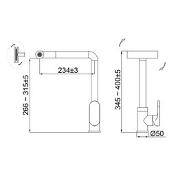 Torneira Misturador Monocomando Lorenzetti Loren Move 2257 C57 de Bancada Cromada - 4