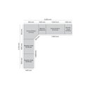 Ver imagem 5 de Quarto Modulado Solteiro Completo 9 Portas 3 Gav Canto Oblíquo Bellagio Casa 812
