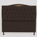 Ver imagem 2 de Cabeceira Cama Solteiro Greta 90cm Estofada Bouclê Design Clássico