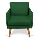 Ver imagem 3 de Kit 02 Poltronas Mari Suede Pés Palito Castanho - D’Rossi Verde