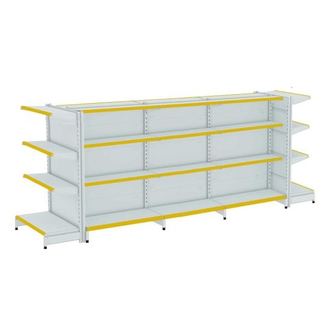 Gondola Centro 137 Amapa Fit Kit 3 Metros 2 Ponta Branco Pe Am - Amapá