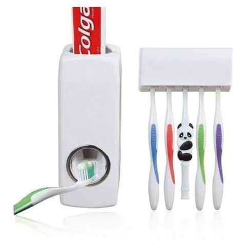 Suporte Dispenser de Pasta de Dente Automático