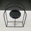 Ver imagem 7 de Relógio Decorativo de Metal Preto 20x16x6cm Parede Mesa Decoração Sala Cozinha