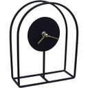 Ver imagem 1 de Relógio Decorativo de Metal Preto 20x16x6cm Parede Mesa Decoração Sala Cozinha