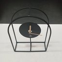 Ver imagem 6 de Relógio Decorativo de Metal Preto 20x16x6cm Parede Mesa Decoração Sala Cozinha