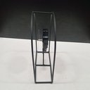 Ver imagem 5 de Relógio Decorativo de Metal Preto 20x16x6cm Parede Mesa Decoração Sala Cozinha