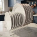 Ver imagem 1 de Escorredor de Pratos Vertical Organizador de Louças 12 Pratos Arm Branco