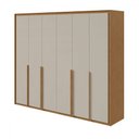 Ver imagem 2 de Guarda-roupa Casal Imperatore 6 Portas 6 Gavetas 100% Mdf 81668.282 Clean/off White - Móveis Lopas