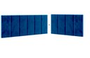Ver imagem 2 de Cabeceira em L para Cama Box Solteiro Proteção Lateral Estofada - Azul Suede