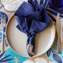 Ver imagem 1 de Kit Jogo Americano 8 Lugares Mesa Posta Cor Flores a 45x36cm