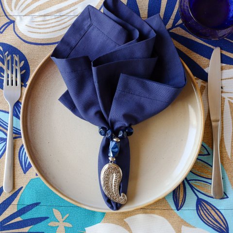 Kit Jogo Americano 8 Lugares Mesa Posta Cor Flores a 45x36cm