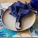 Ver imagem 2 de Kit Jogo Americano 8 Lugares Mesa Posta Cor Flores a 45x36cm