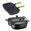 Ver imagem 1 de Jogo 2 Frigideira Cook Grill e 2 Caçarola Oval 5 Lts