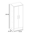 Ver imagem 2 de Armário Multiuso 2 Portas Viena 20860 Branco Demóbile