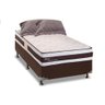 Cama Box Solteiro: Colchão Molas Enadas Herval Master Ness + Base Crc Courano Brown(88x188) - 1