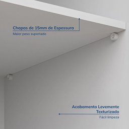 Guarda-roupa Modular 40cm 1 Porta Reflecta com Prateleiras Jade Cabecasa Madeiramadeira - 14
