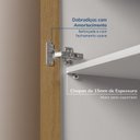 Ver imagem 7 de Guarda-Roupa Planejado 40cm 1 Porta Reflecta com Prateleiras Jade CabeCasa MadeiraOriginals Branco