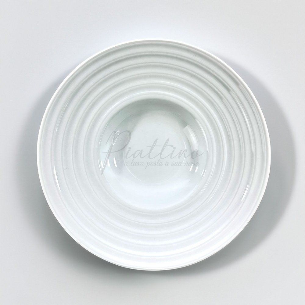 Prato Risoto 21cm - White - 2und Piattino - Sc White Circle