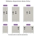 Ver imagem 6 de Guarda-roupa Infantil 122cm com Vidro 4 Portas e 2 Gavetas Bombom Multimóveis Mp4463 Branco/off