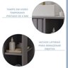 Gabinete para Banheiro 60cm com 1 Porta 2 Nichos e Cuba de Sobrepor Noruega - 7