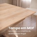 Ver mais imagens de Conjunto para Sala de Jantar Mesa Império 120x90 com 6 Cadeiras Rubi
