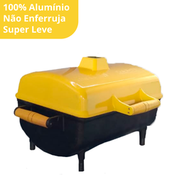 Super Churrasqueira A Bafo Em Alumínio Top Prática + Grelha - 2