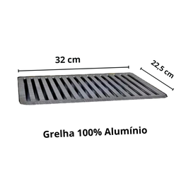 Super Churrasqueira A Bafo Em Alumínio Top Prática + Grelha - 5