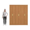 Ver imagem 5 de Guarda-roupa 6 Portas de Bater Kappesberg Canela 180cm