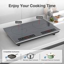 Ver imagem 6 de Vbgk Cooktop de Indução Duplo 24" 4000w com Timer e Bloqueio Infantil