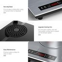 Ver imagem 4 de Vbgk Cooktop de Indução Duplo 24" 4000w com Timer e Bloqueio Infantil