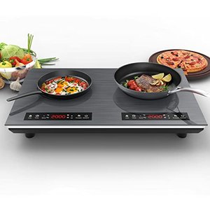 Vbgk Cooktop de Indução Duplo 24" 4000w com Timer e Bloqueio Infantil