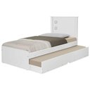 Ver imagem 2 de Bicama Solteiro Hop Carro Branco Potente Cama Auxiliar Mdf/mdp