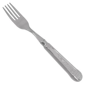 Garfo Mesa Churrasco 20cm Aço Inox Cabo Prateado Servir Mesa Churrascaria