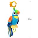 Ver imagem 2 de Pelucia Papagaio Didi Azul Chocalho Buba 18047