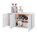 Ver imagem 5 de Cômoda Infantil 3 Portas 1 Prateleira Branco