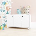 Ver imagem 1 de Cômoda Infantil 3 Portas 1 Prateleira Branco