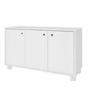 Ver imagem 2 de Cômoda Infantil 3 Portas 1 Prateleira Branco