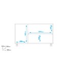 Ver imagem 4 de Cômoda Infantil 3 Portas 1 Prateleira Branco