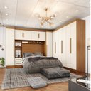 Ver imagem 1 de Guarda-roupa Modulado Casal Completo 4 Peças 8 Portas 5 Gavetas com Maleiro Smart Plus