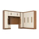 Ver imagem 2 de Guarda-roupa Modulado Casal Completo 4 Peças 8 Portas 5 Gavetas com Maleiro Smart Plus