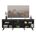 Ver imagem 5 de Rack Tv até 65 Polegadas com Pés Retrô Multimóveis Mp1091 Preto Preto