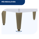 Ver mais imagens de Gabinete Cozinha Organizador Despensa 2 Portas Nicho Interno com Puxador Carol - Branco