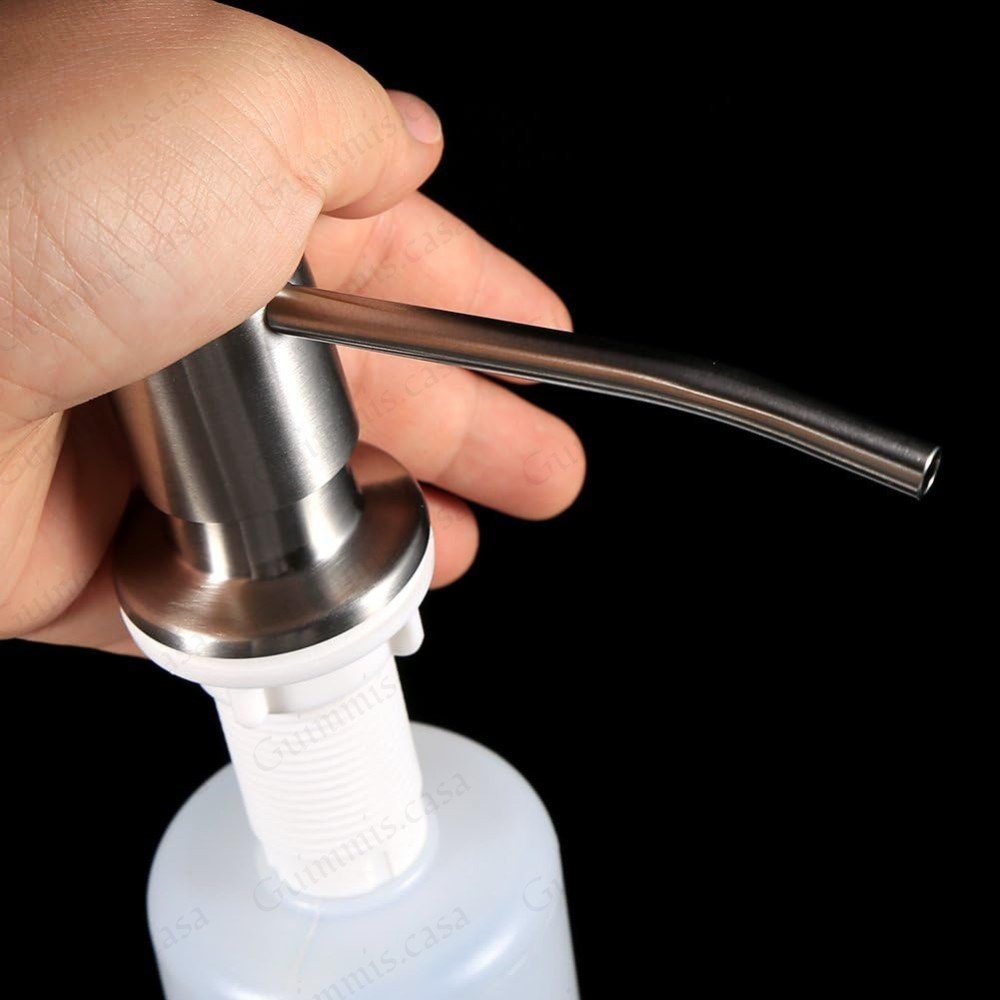 30 un Dispenser Dosador Inox Escovado 300ml Guimmis.casa - 4